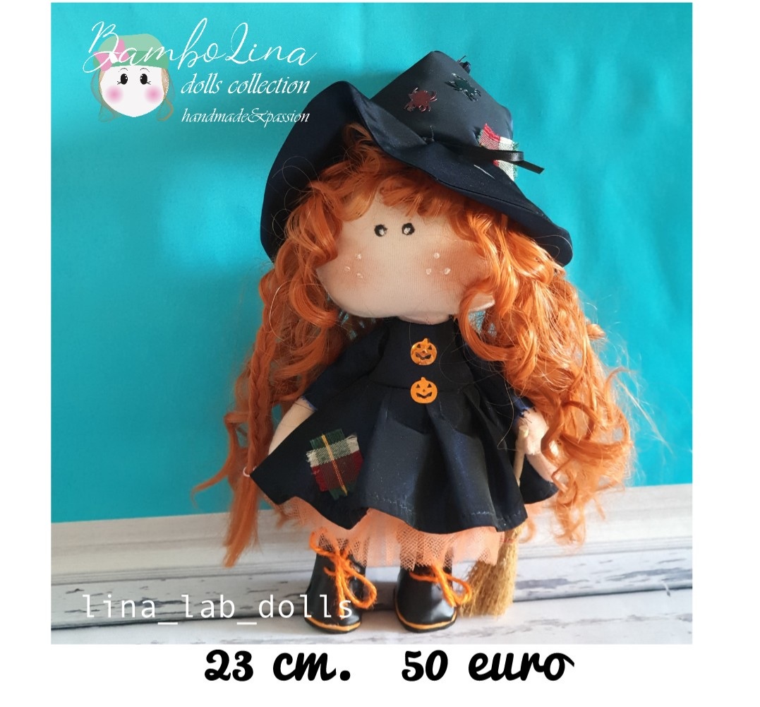 Scopri di più sull'articolo Pronta la “Streghetta di Halloween”! Prenota entro il 10 ottobre la bambolina o il decoro  per il tuo Natale!