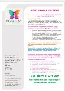 Scopri di più sull'articolo Mettiti in forma per l’estate con il Team Meta