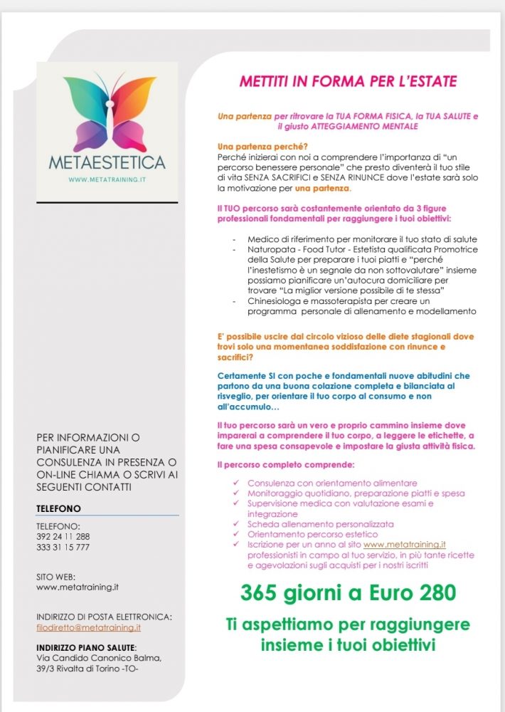 Al momento stai visualizzando Mettiti in forma per l’estate con il Team Meta