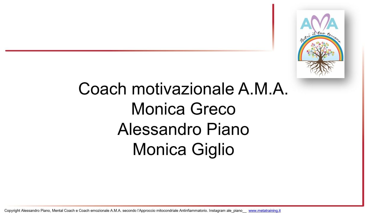 Scopri di più sull'articolo Lezione n. 13 – Coach motivazionale A.M.A.