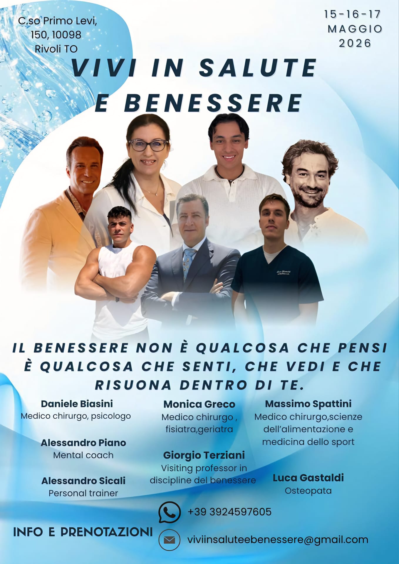 Scopri di più sull'articolo 15 16 17 maggio 2026, Rivoli: Vivi in salute e benessere