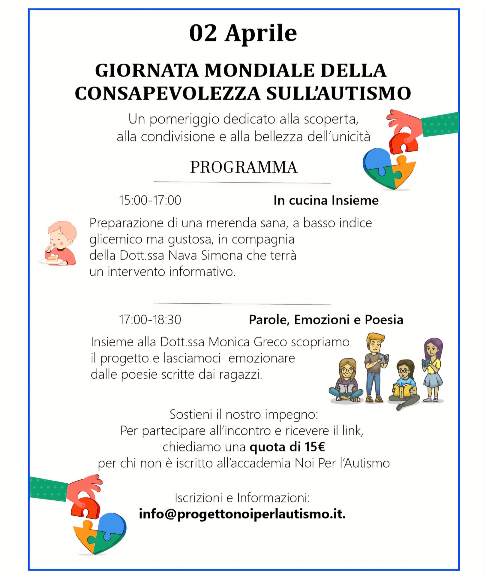 Scopri di più sull'articolo 2 Aprile: giornata mondiale della consapevolezza sull’autismo